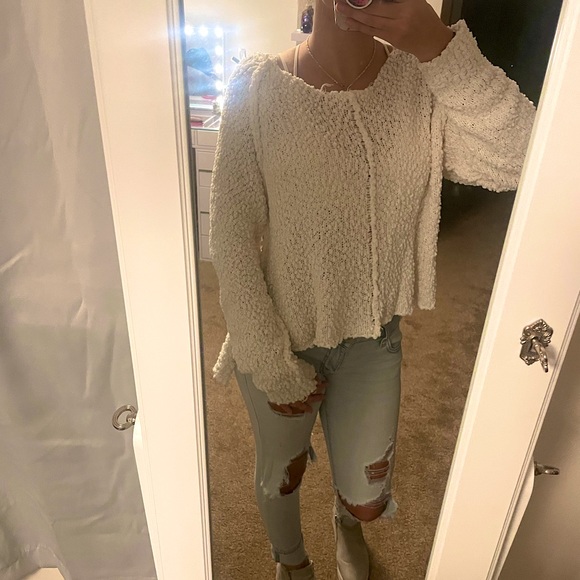 Women’s off the shoulder Sweater. Never Worn. Torn just needs sewn. - Picture 6 of 6